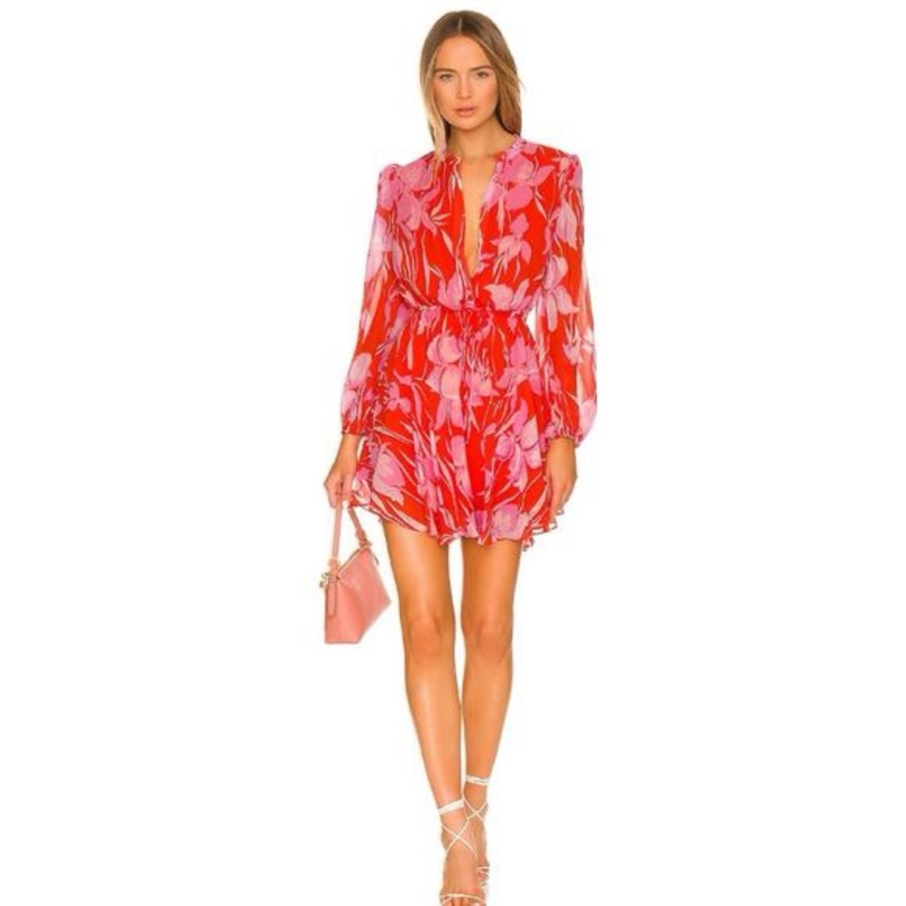 Milly Reina Parrot Tulip Dress